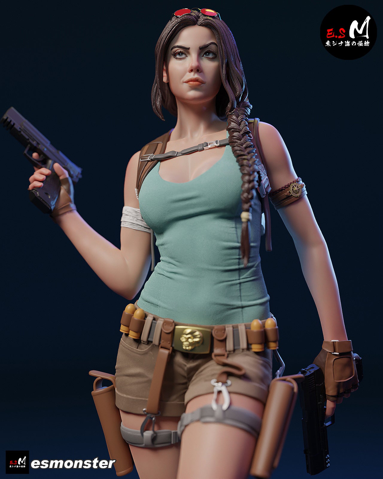 Lara Croft Confident Style Tomb Raider Unpainted Resin Garage Kit (1/6-1/12)