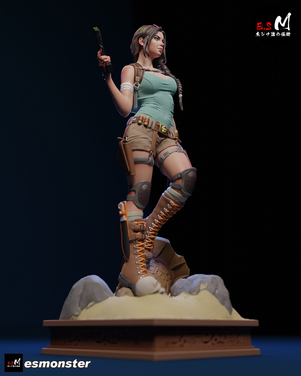 Lara Croft Confident Style Tomb Raider Unpainted Resin Garage Kit (1/6-1/12)