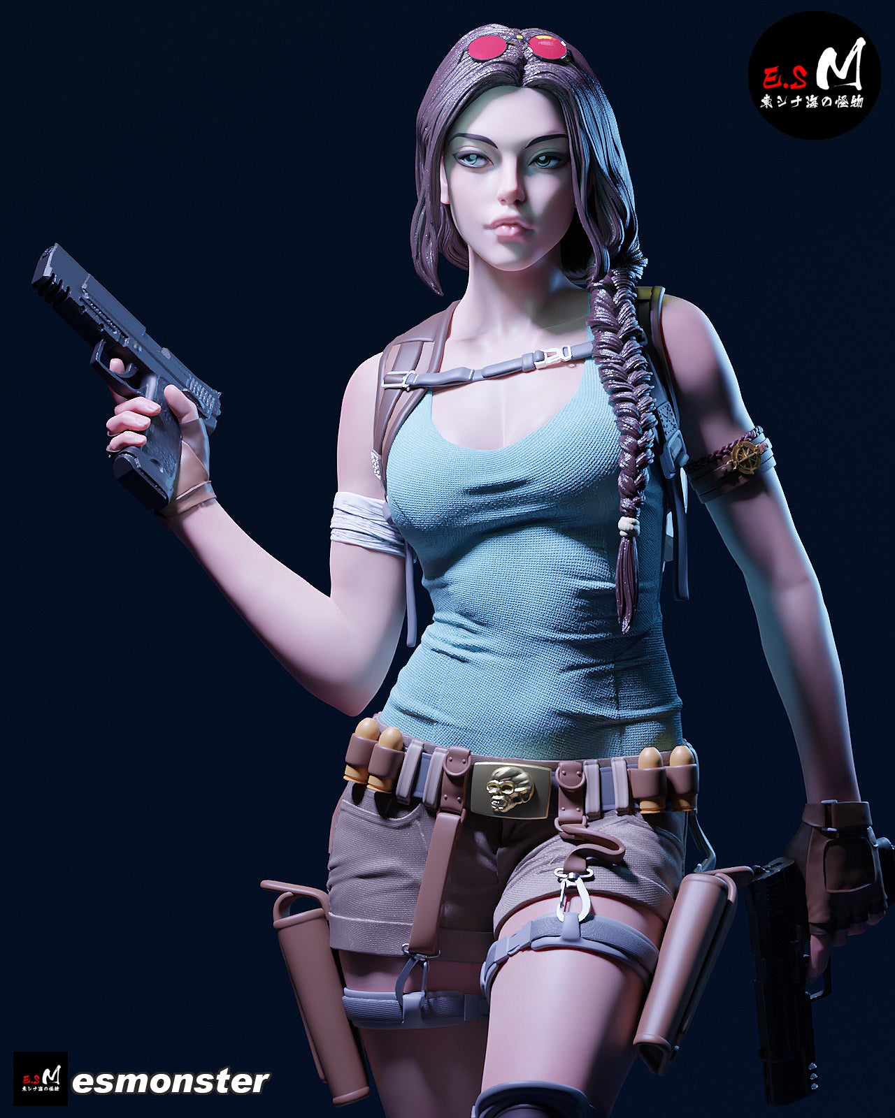 Lara Croft Confident Style Tomb Raider Unpainted Resin Garage Kit (1/6-1/12)