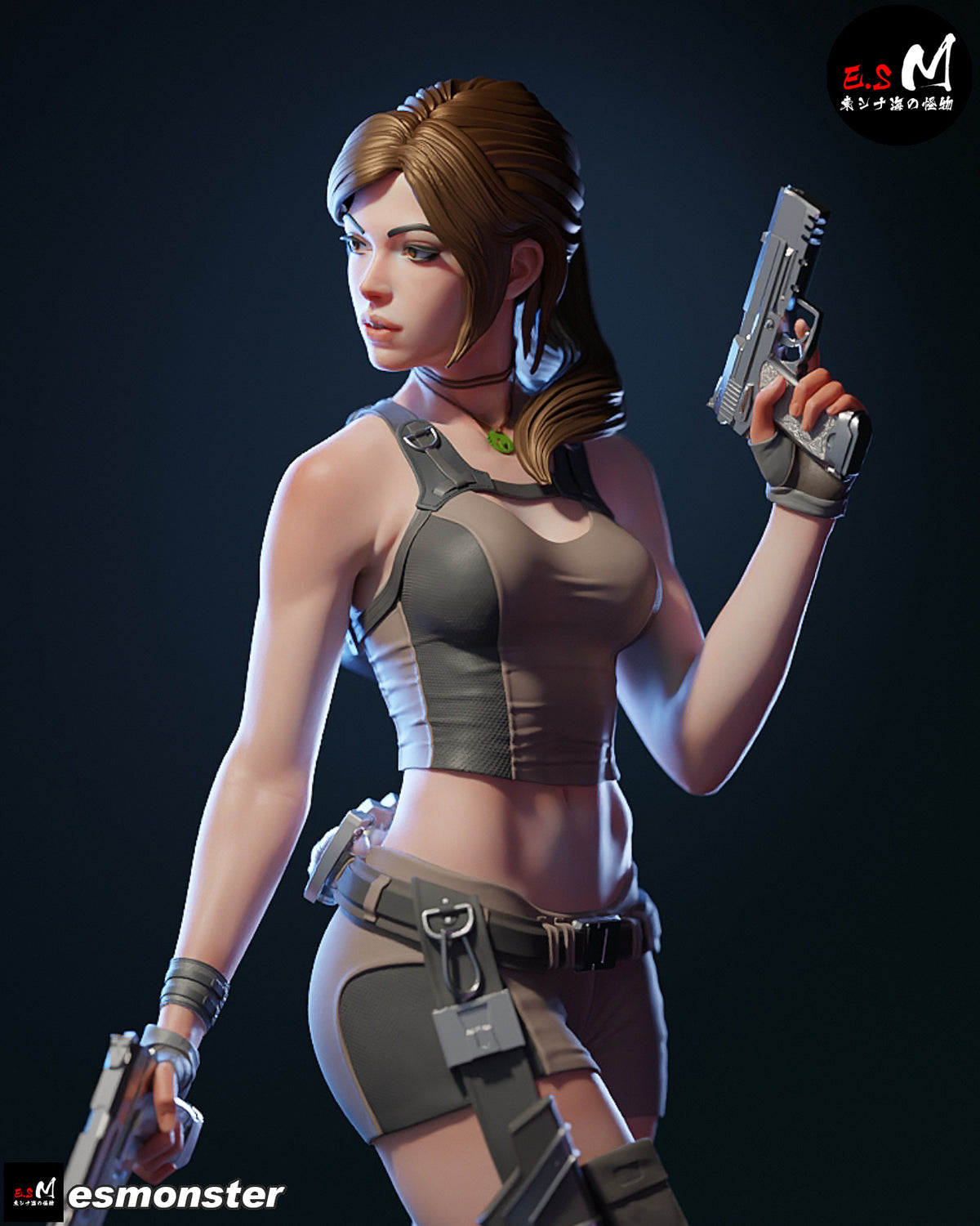 Lara Croft Reboot Style Tomb Raider Unpainted Resin Garage Model Kit (1/6-1/12)
