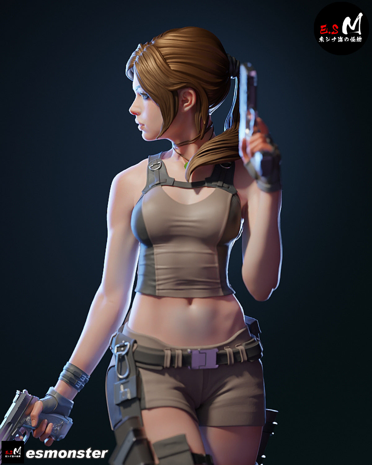 Lara Croft Reboot Style Tomb Raider Unpainted Resin Garage Model Kit (1/6-1/12)