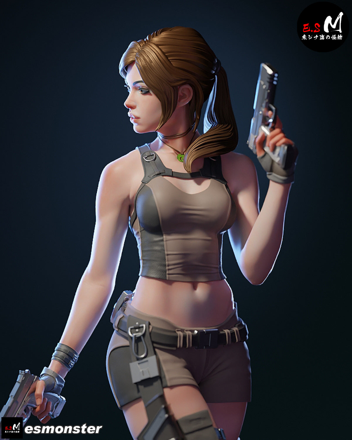Lara Croft Reboot Style Tomb Raider Unpainted Resin Garage Model Kit (1/6-1/12)