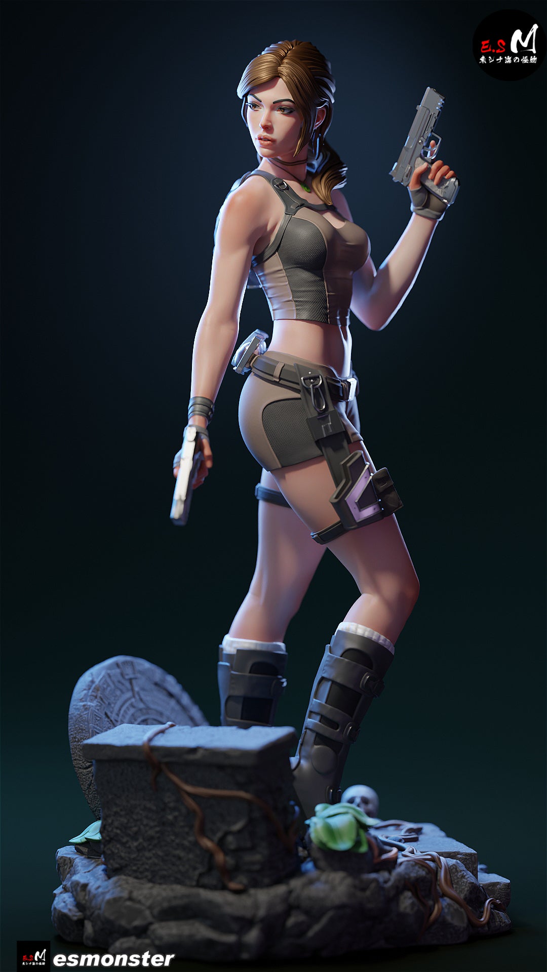 Lara Croft Reboot Style Tomb Raider Unpainted Resin Garage Model Kit (1/6-1/12)