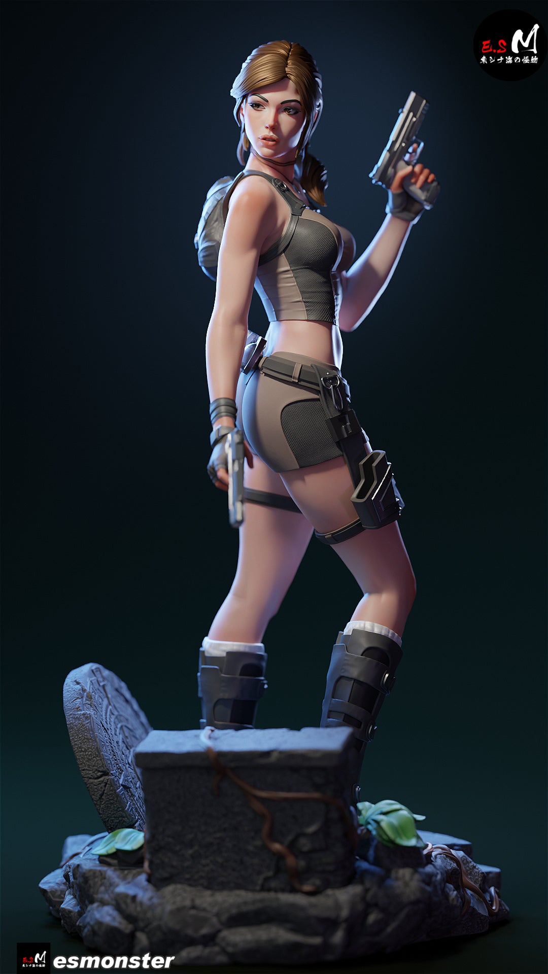 Lara Croft Reboot Style Tomb Raider Unpainted Resin Garage Model Kit (1/6-1/12)