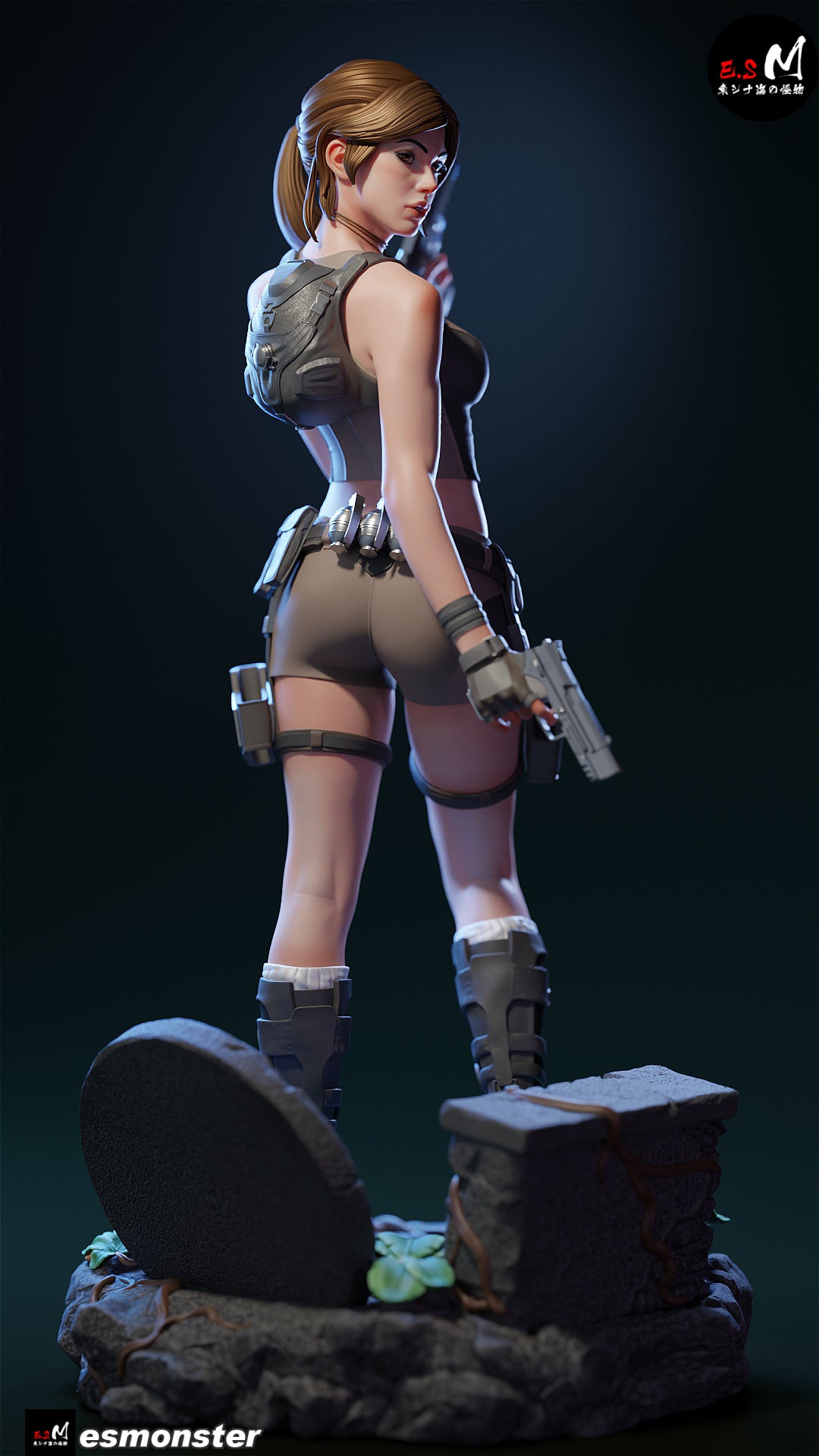 Lara Croft Reboot Style Tomb Raider Unpainted Resin Garage Model Kit (1/6-1/12)
