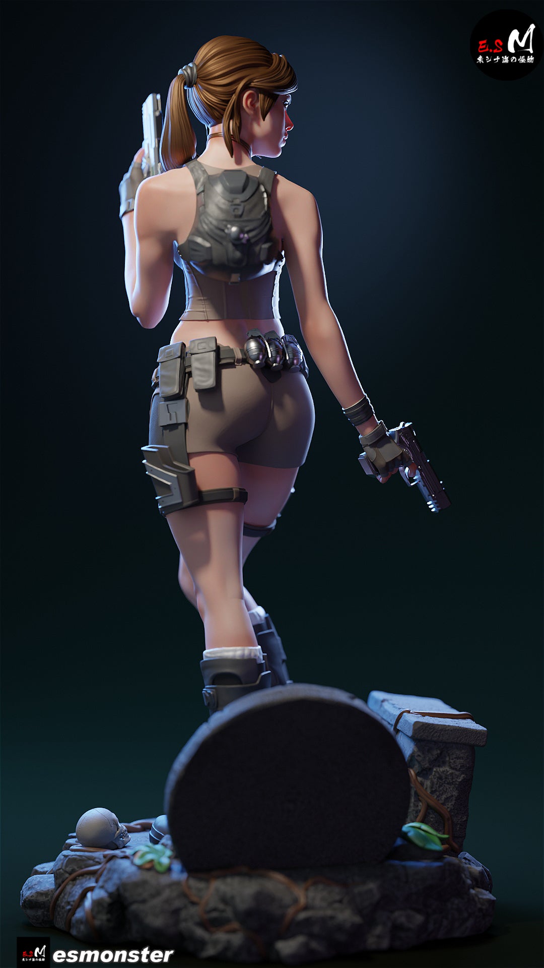 Lara Croft Reboot Style Tomb Raider Unpainted Resin Garage Model Kit (1/6-1/12)