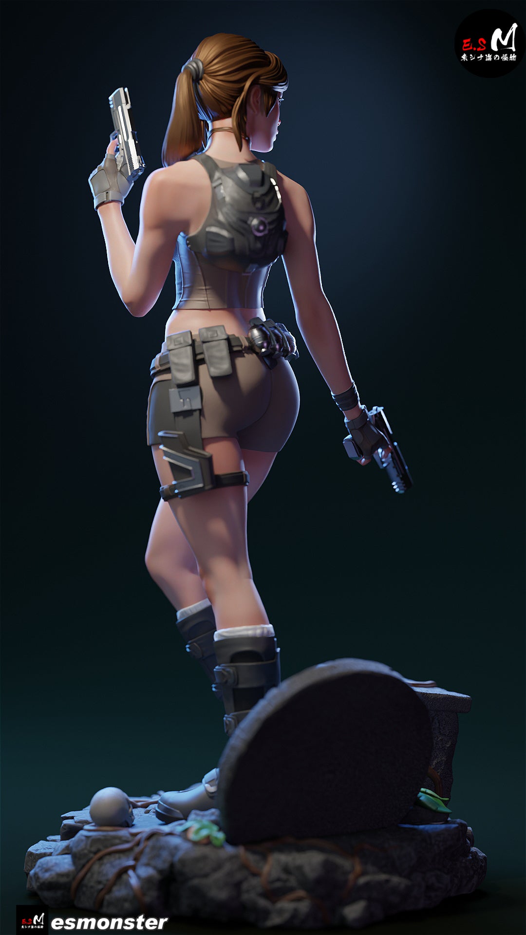 Lara Croft Reboot Style Tomb Raider Unpainted Resin Garage Model Kit (1/6-1/12)