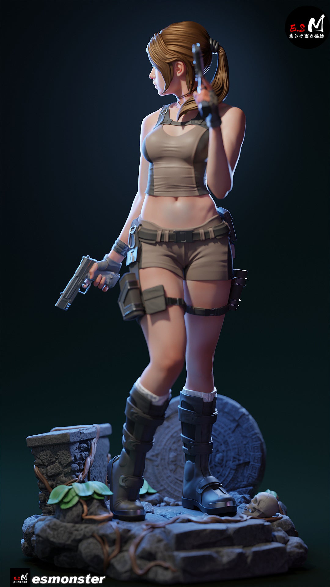 Lara Croft Reboot Style Tomb Raider Unpainted Resin Garage Model Kit (1/6-1/12)