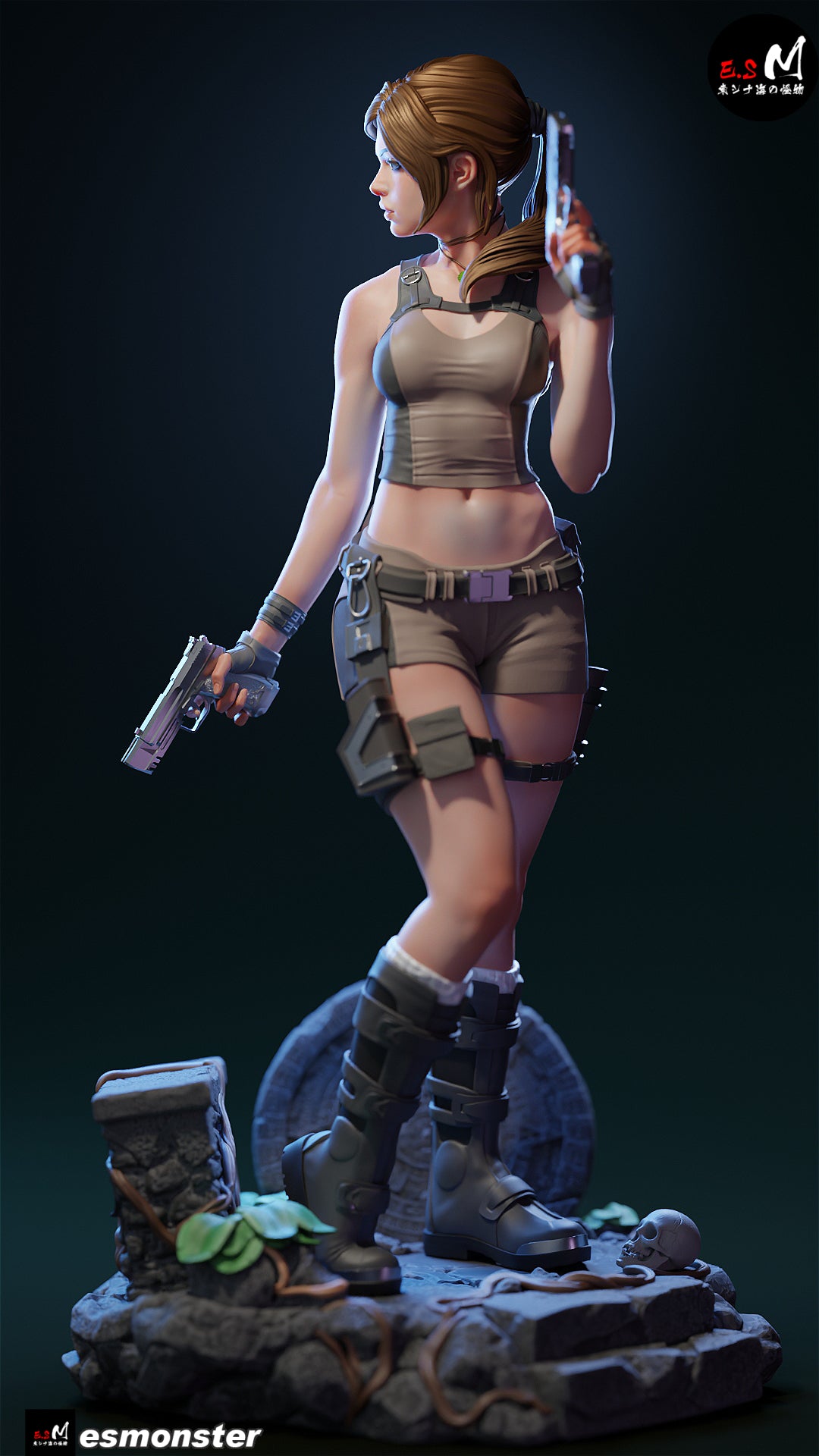 Lara Croft Reboot Style Tomb Raider Unpainted Resin Garage Model Kit (1/6-1/12)