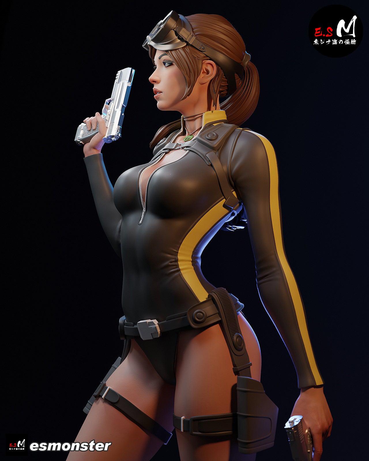 Lara Croft Wetsuit Style Tomb Raider Unpainted Resin Garage Model Kit (1/6-1/12)