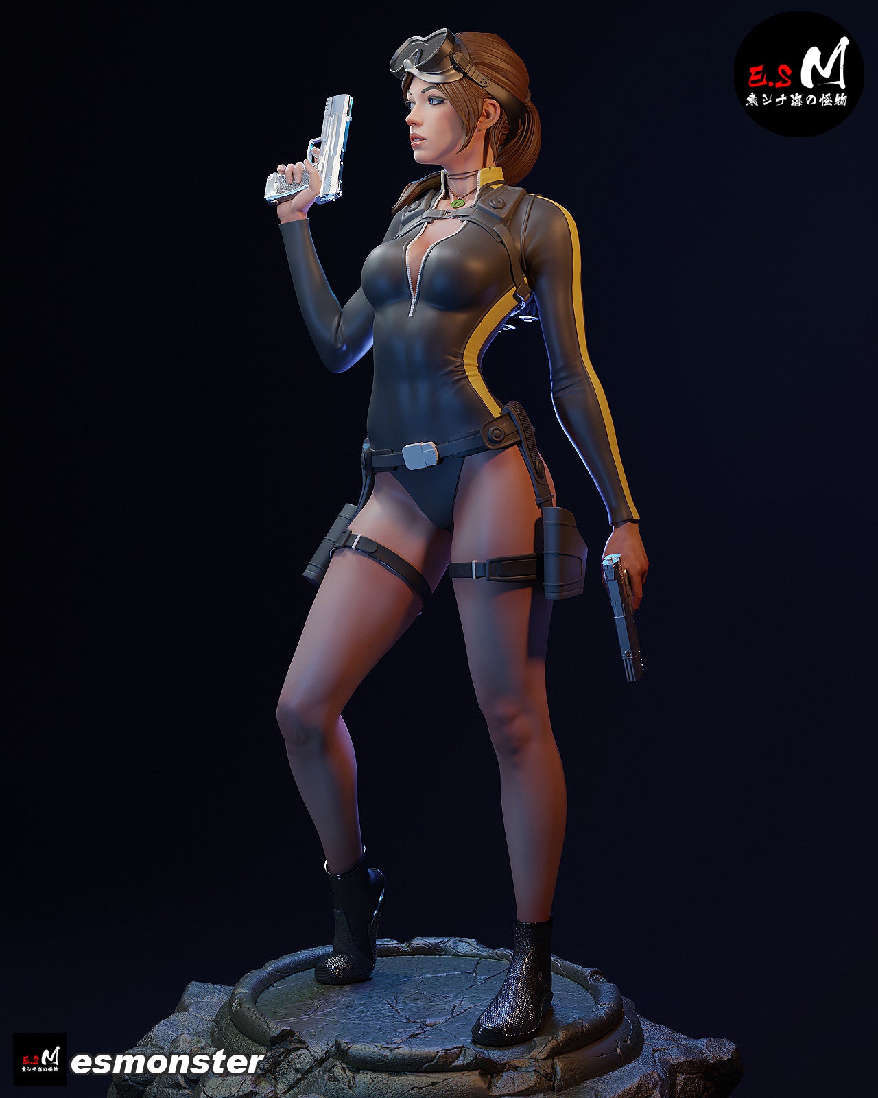 Lara Croft Wetsuit Style Tomb Raider Unpainted Resin Garage Model Kit (1/6-1/12)