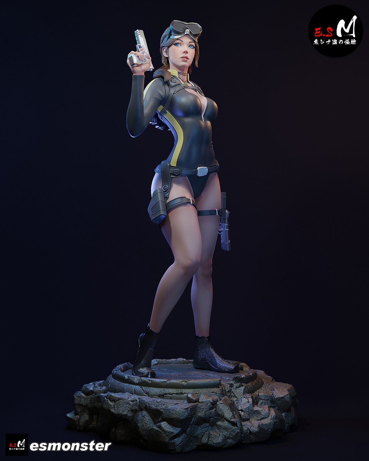 Lara Croft Wetsuit Style Tomb Raider Unpainted Resin Garage Model Kit (1/6-1/12)