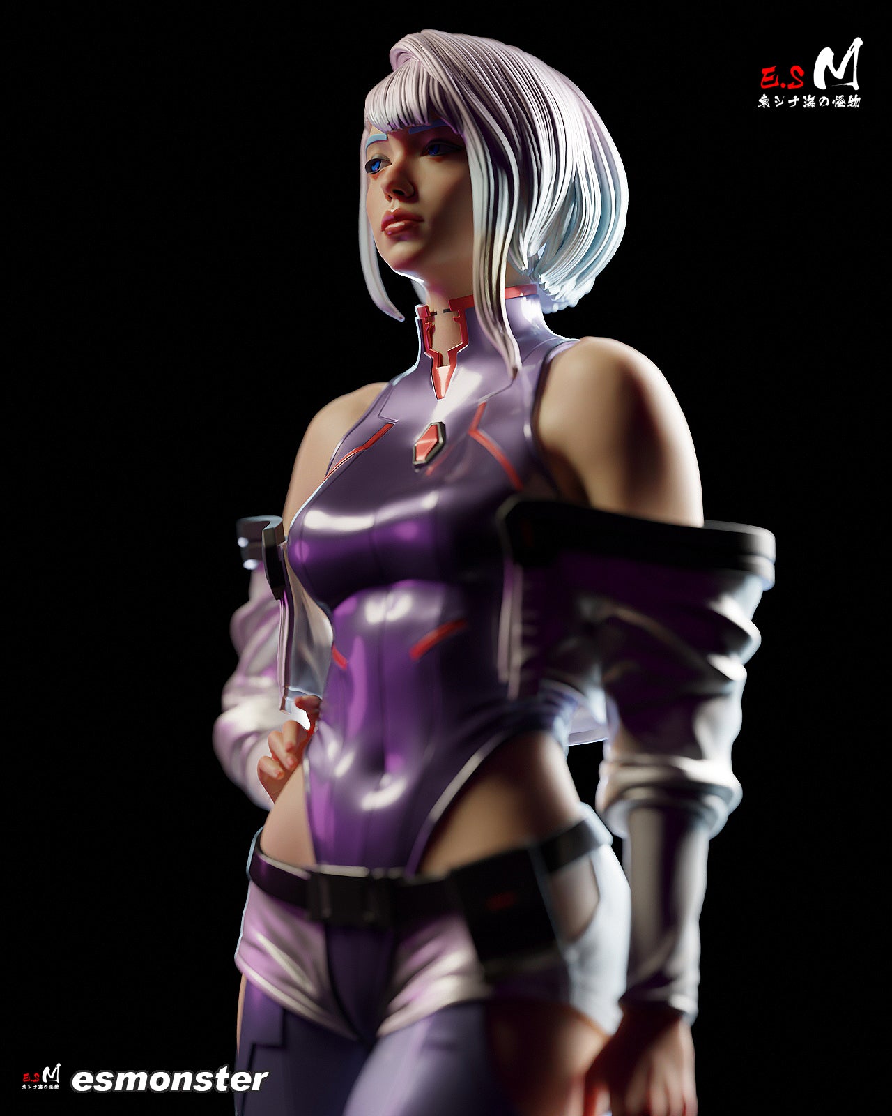 Lucy Style Cyberpunk Edgerunners Unpainted Resin Garage Kit (1/6-1/12)