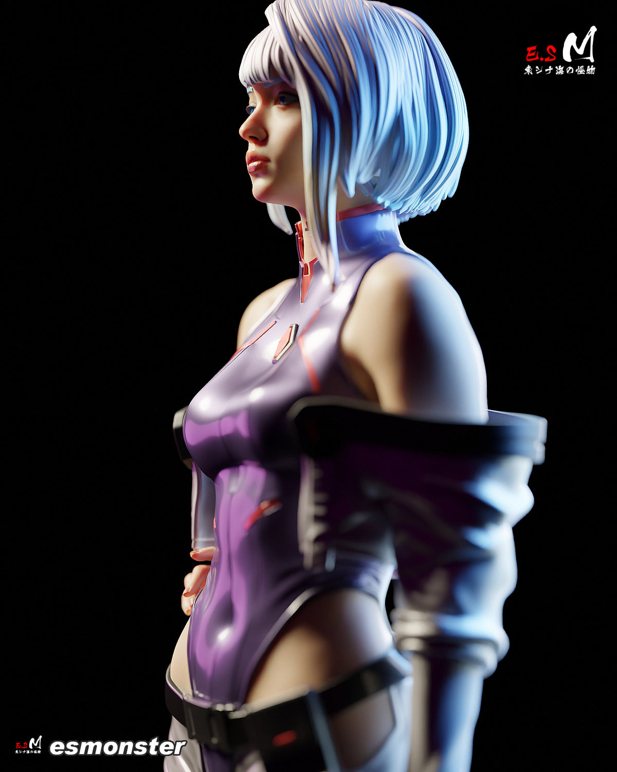Lucy Style Cyberpunk Edgerunners Unpainted Resin Garage Kit (1/6-1/12)