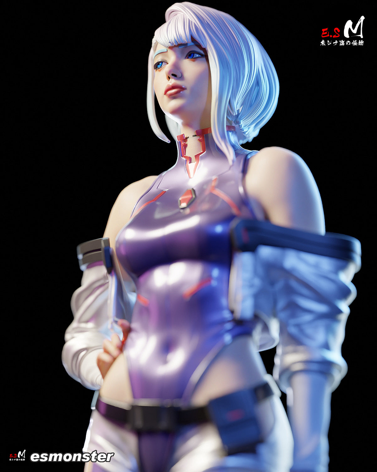 Lucy Style Cyberpunk Edgerunners Unpainted Resin Garage Kit (1/6-1/12)
