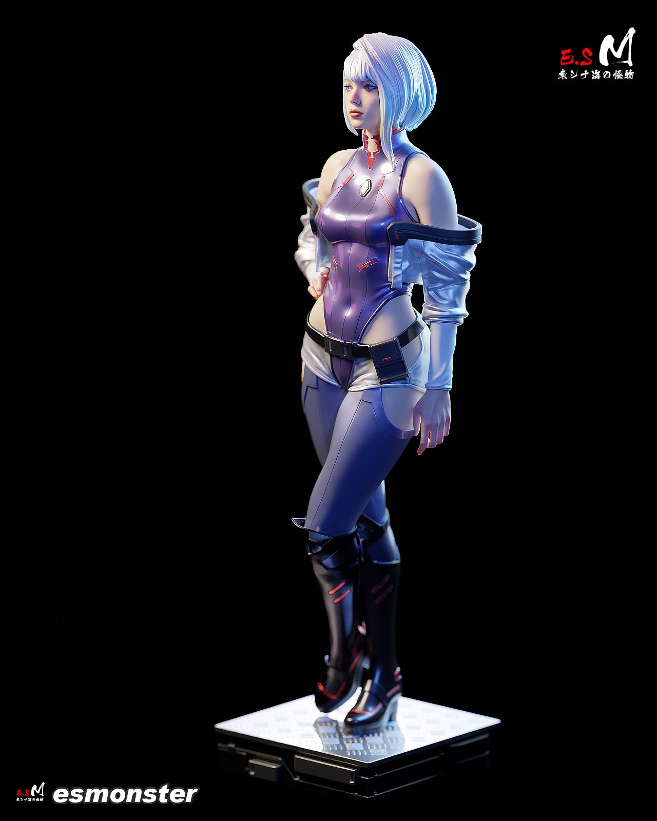 Lucy Style Cyberpunk Edgerunners Unpainted Resin Garage Kit (1/6-1/12)