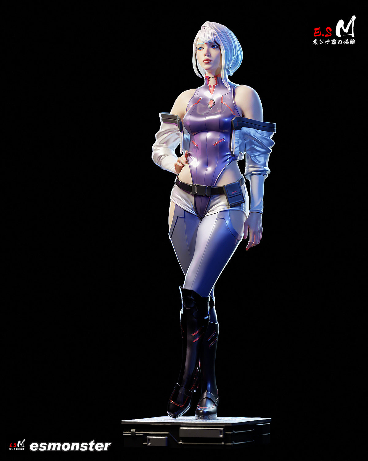 Lucy Style Cyberpunk Edgerunners Unpainted Resin Garage Kit (1/6-1/12)