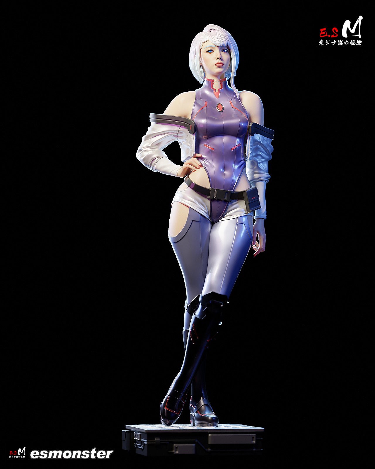 Lucy Style Cyberpunk Edgerunners Unpainted Resin Garage Kit (1/6-1/12)
