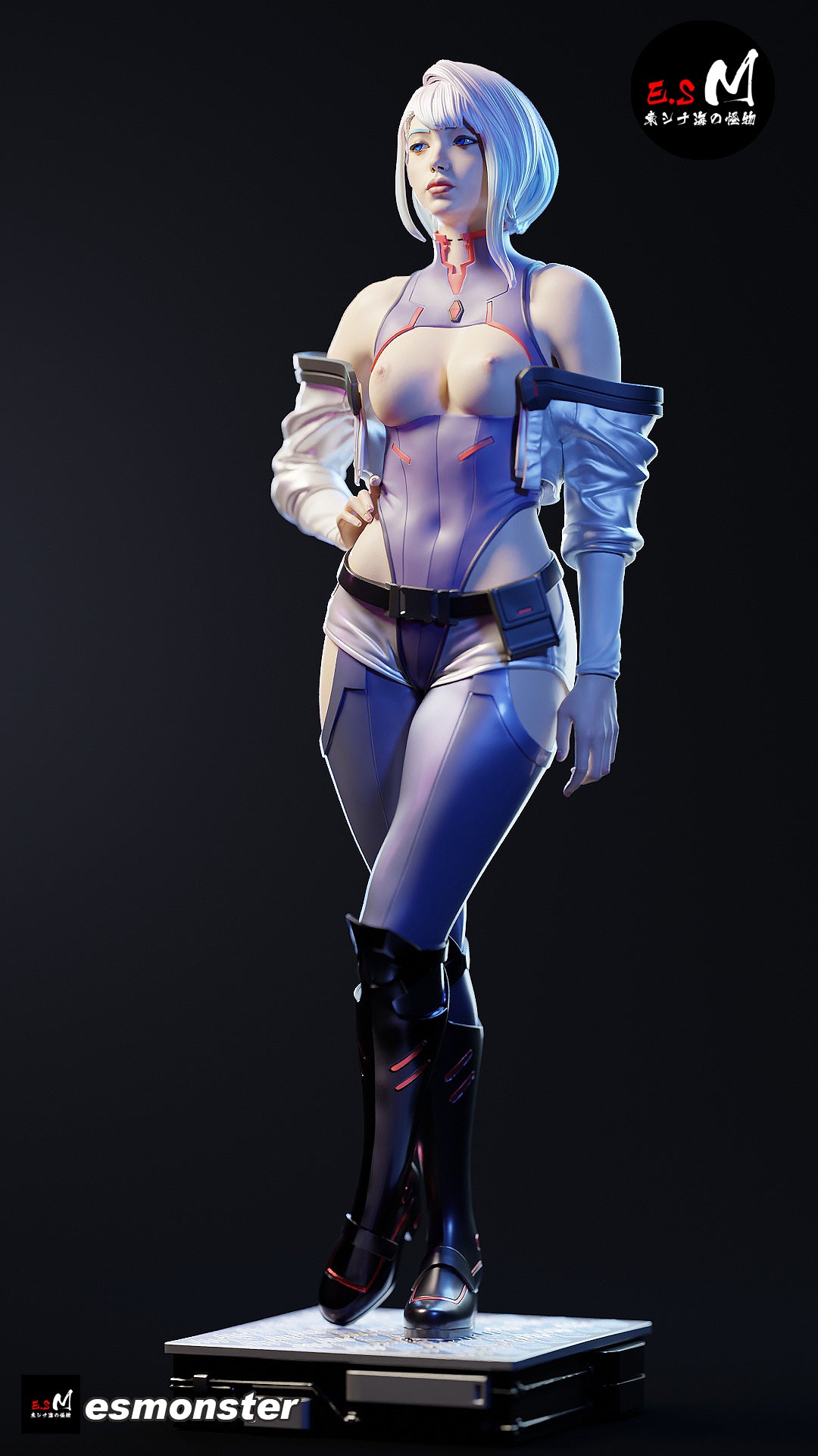 Lucy Style Cyberpunk Edgerunners Unpainted Resin Garage Kit (1/6-1/12)