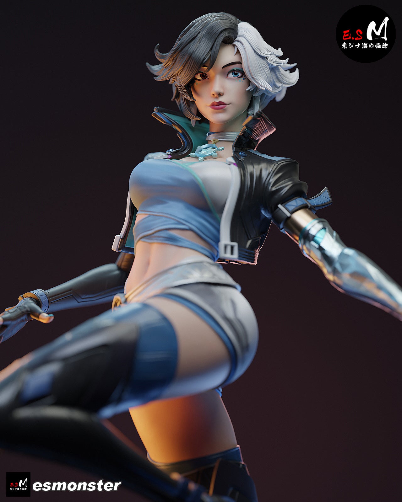 Luna Snow Ice Power Style Marvel Unpainted Resin Garage Model Kit (1/6-1/12)