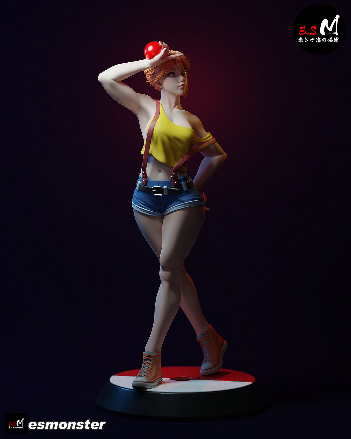 Misty Style Pokemon Anime Unpainted Resin Garage Kit (1/6-1/12)