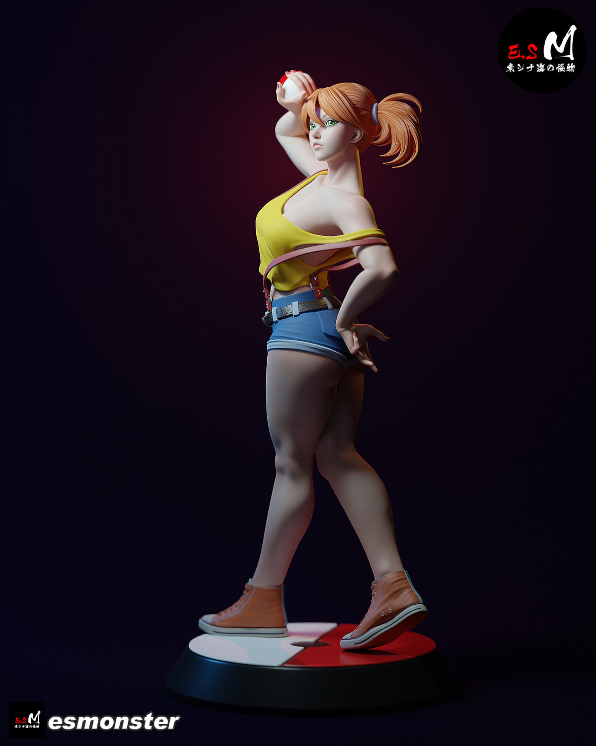 Misty Style Pokemon Anime Unpainted Resin Garage Kit (1/6-1/12)