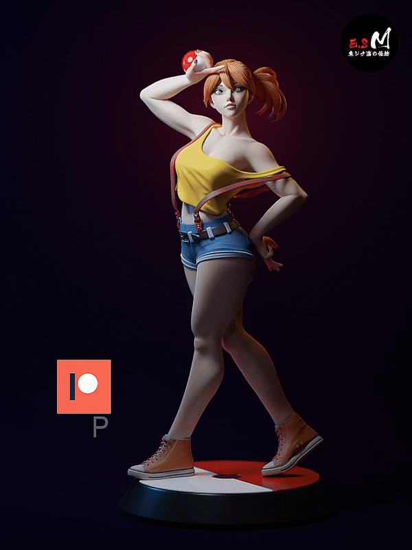 Misty Style Pokemon Anime Unpainted Resin Garage Kit (1/6-1/12)