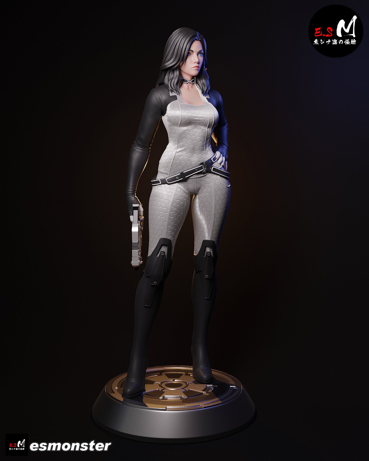 Casual Miranda Lawson Style Mass Effect Unpainted Resin Kit (1/6-1/12)
