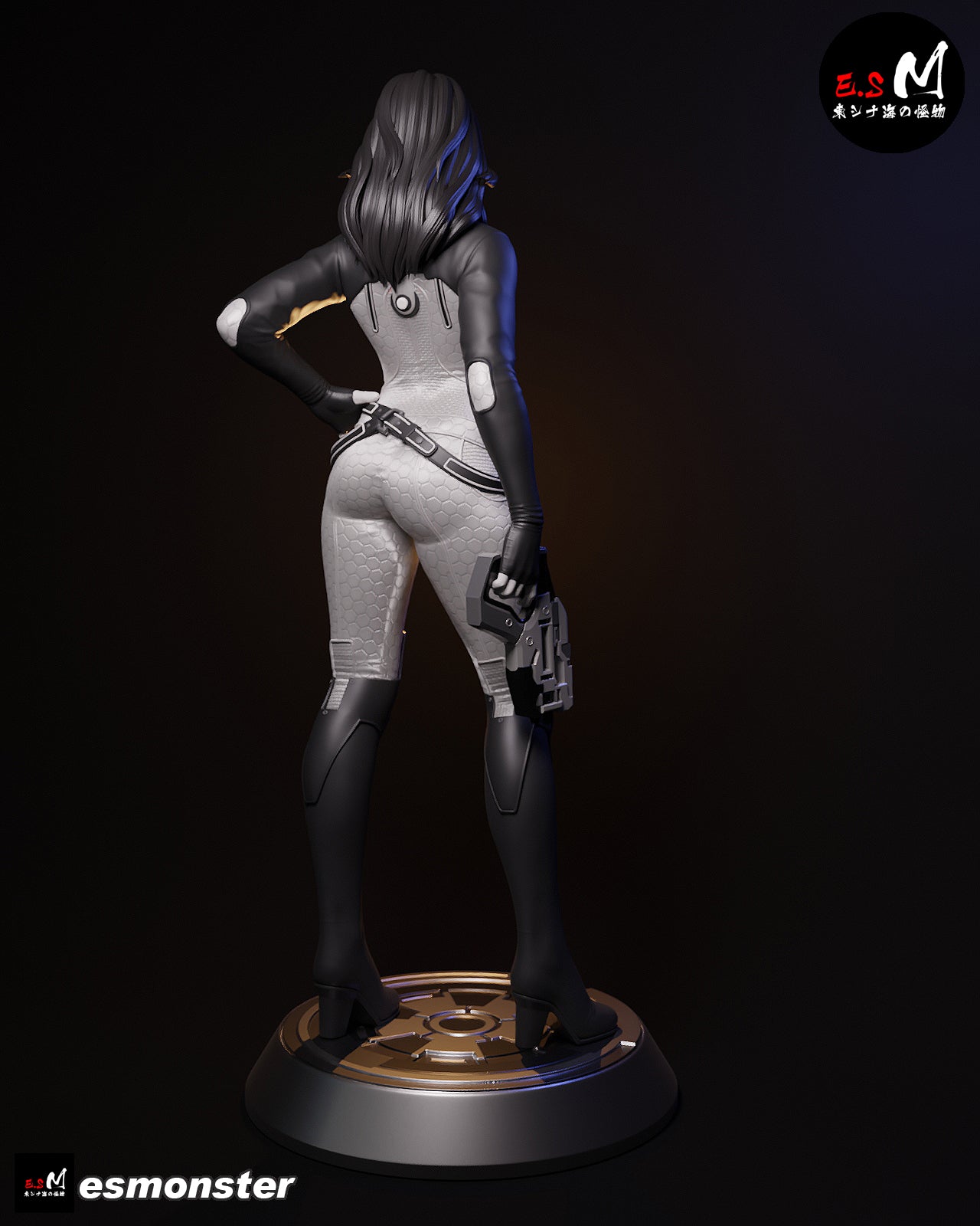 Casual Miranda Lawson Style Mass Effect Unpainted Resin Kit (1/6-1/12)