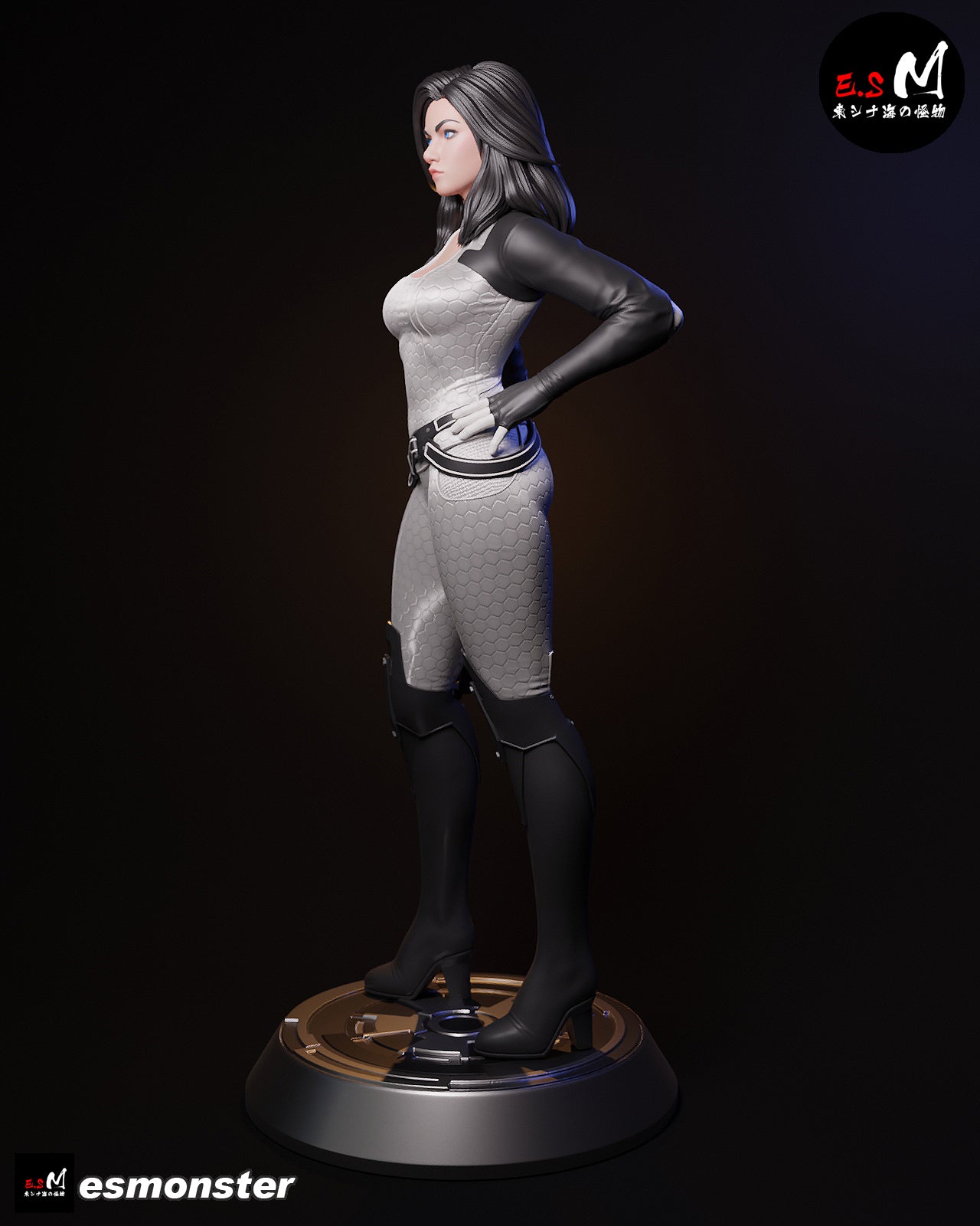 Casual Miranda Lawson Style Mass Effect Unpainted Resin Kit (1/6-1/12)