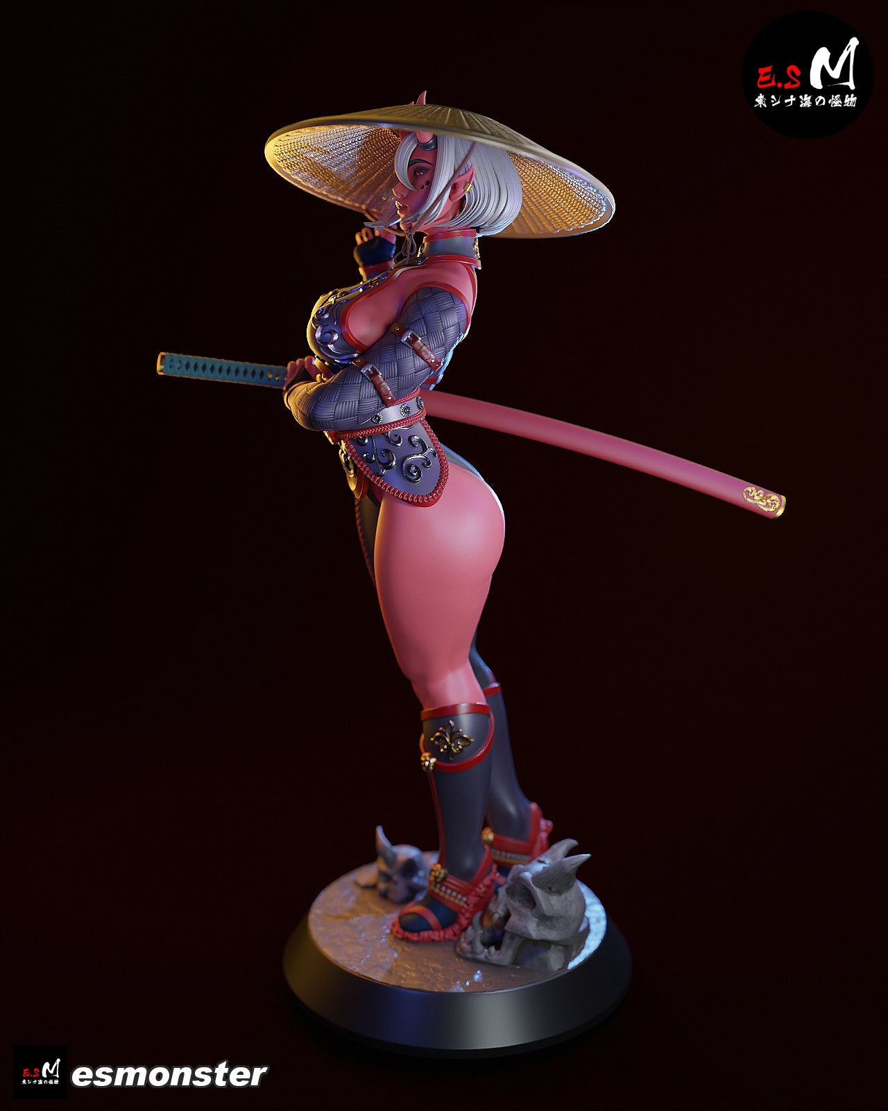 Oni Warrior Eastern Mythology Unpainted Resin Garage Model Kit (1/6-1/12)