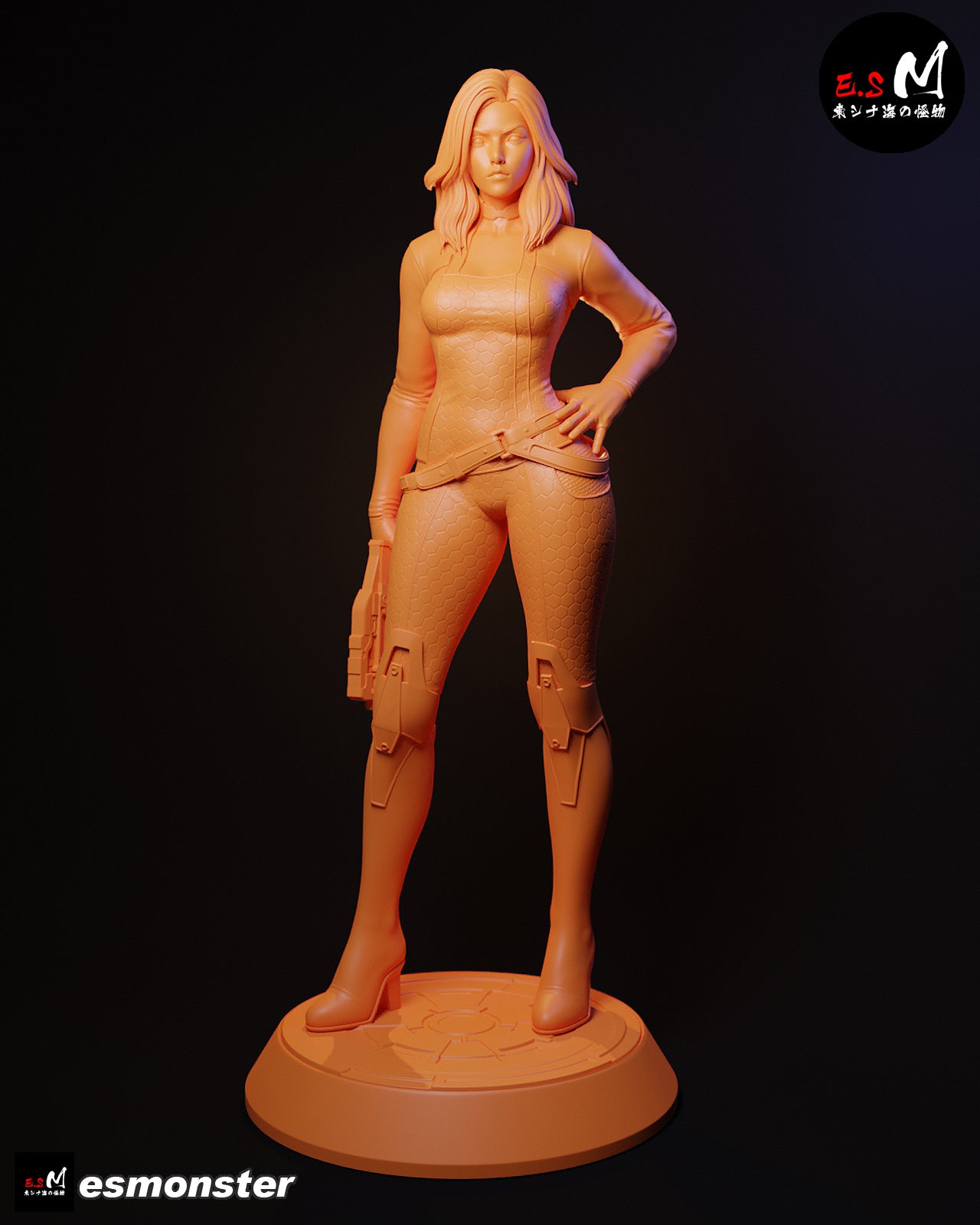 Casual Miranda Lawson Style Mass Effect Unpainted Resin Kit (1/6-1/12)