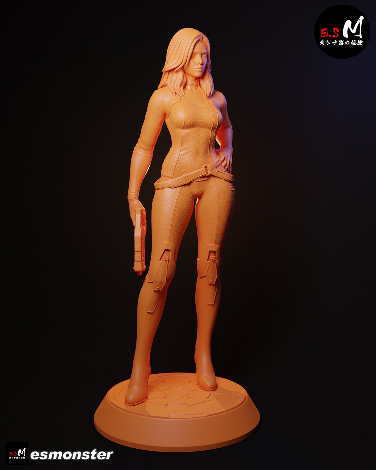 Casual Miranda Lawson Style Mass Effect Unpainted Resin Kit (1/6-1/12)