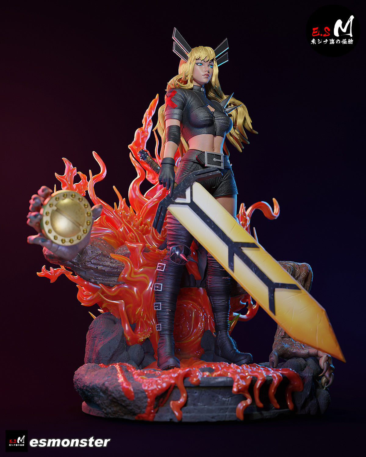 Magik Soulsword Style X-Men Unpainted Resin Garage Model Kit (1/6-1/12)