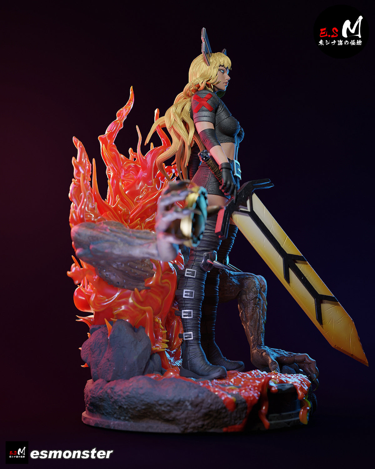 Magik Soulsword Style X-Men Unpainted Resin Garage Model Kit (1/6-1/12)
