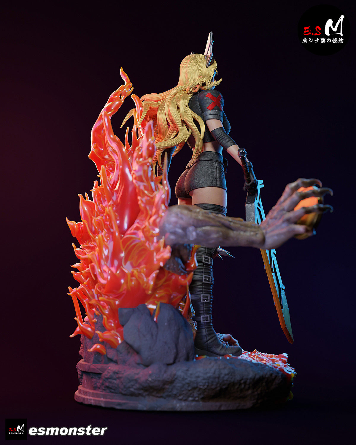Magik Soulsword Style X-Men Unpainted Resin Garage Model Kit (1/6-1/12)