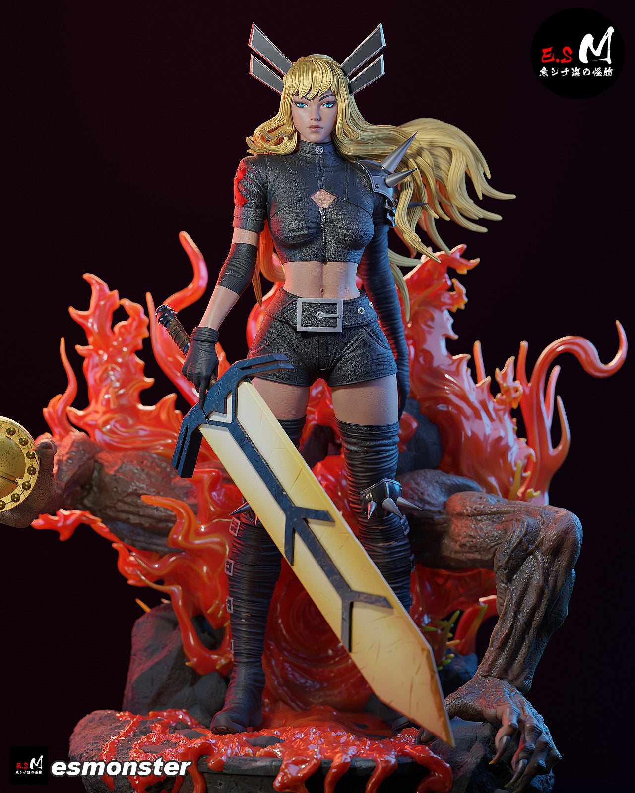Magik Soulsword Style X-Men Unpainted Resin Garage Model Kit (1/6-1/12)