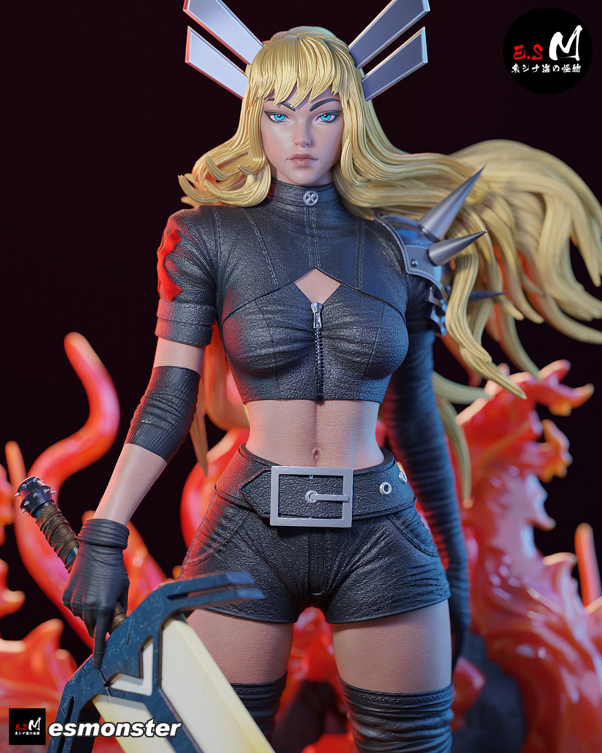 Magik Soulsword Style X-Men Unpainted Resin Garage Model Kit (1/6-1/12)