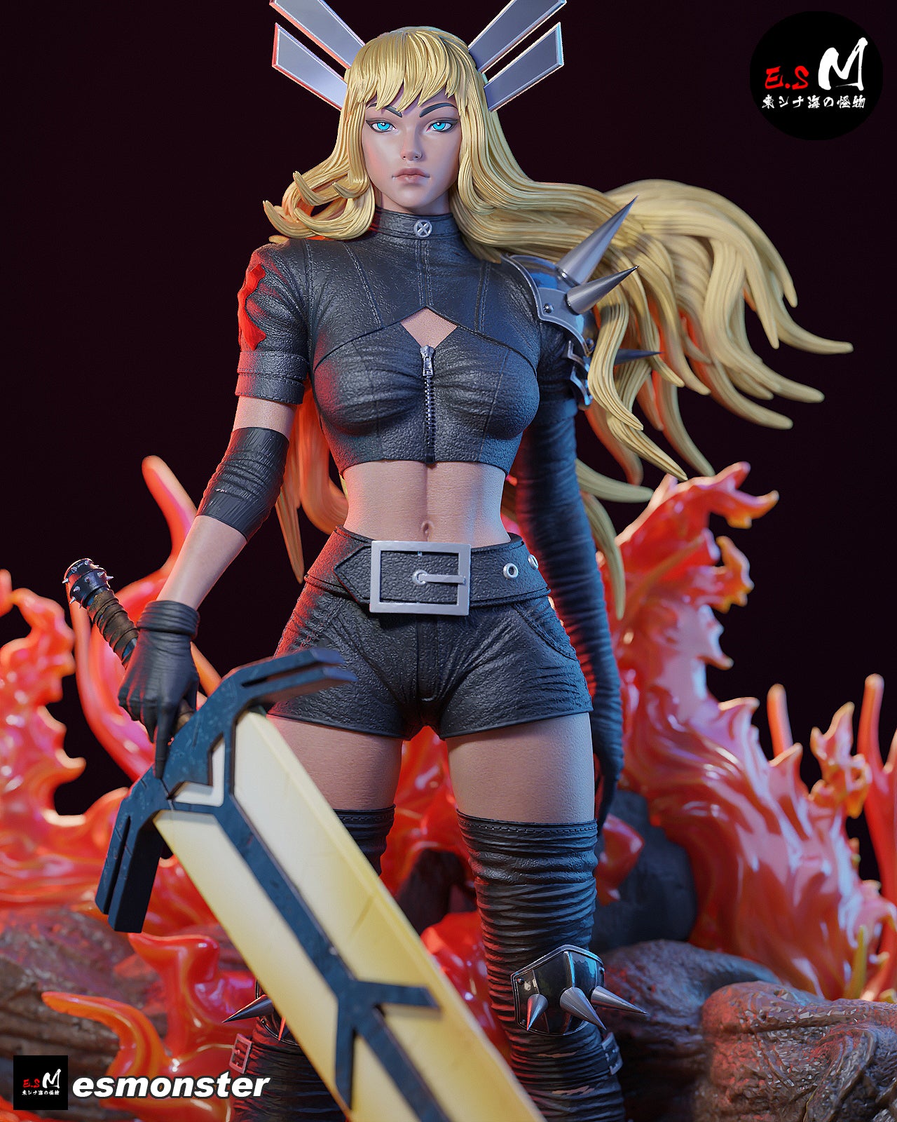 Magik Soulsword Style X-Men Unpainted Resin Garage Model Kit (1/6-1/12)