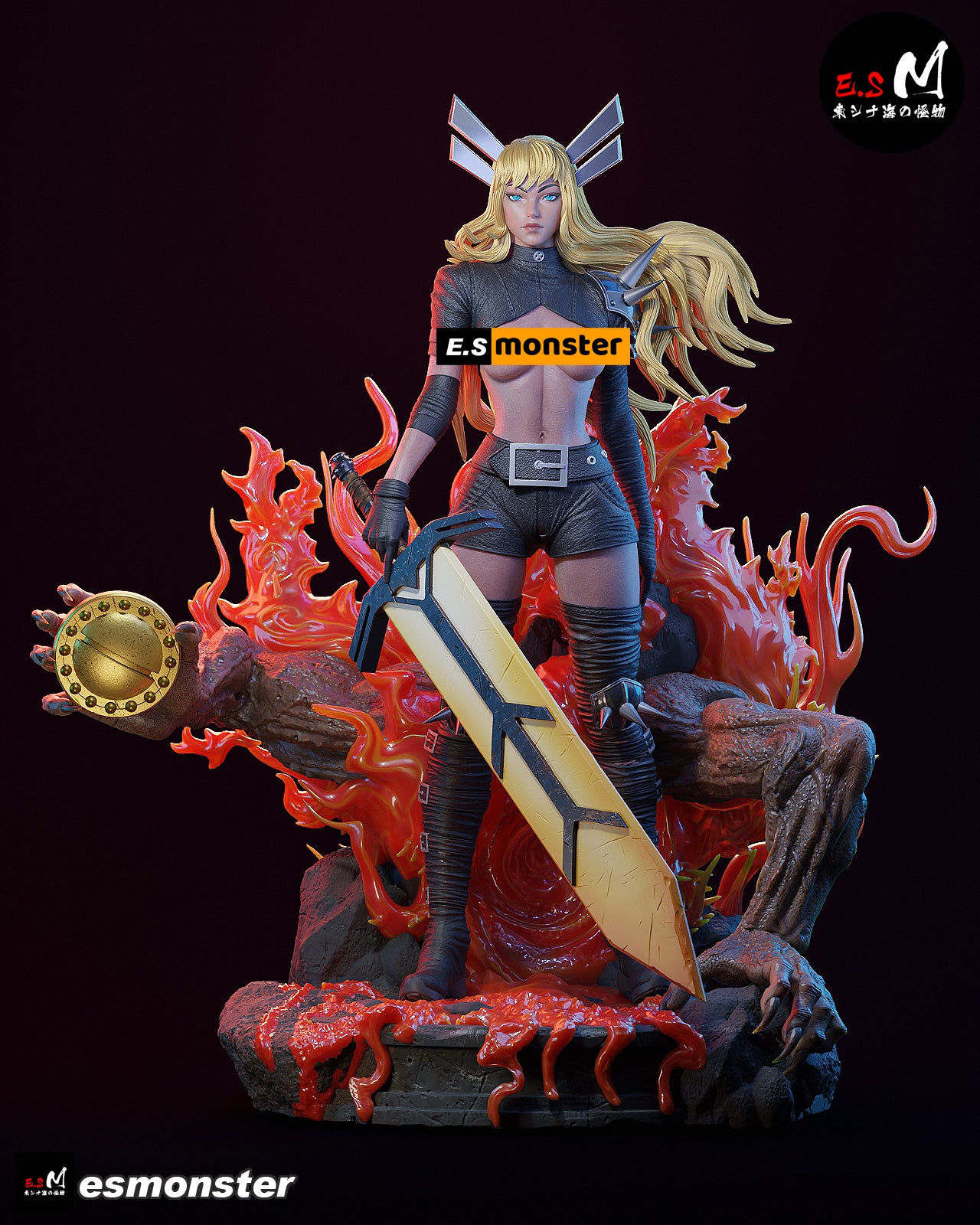 Magik Soulsword Style X-Men Unpainted Resin Garage Model Kit (1/6-1/12)