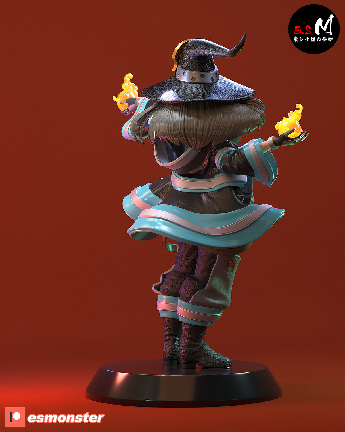 Maki Oze Style Fire Force Anime Unpainted Resin Garage Kit (1/6-1/12)