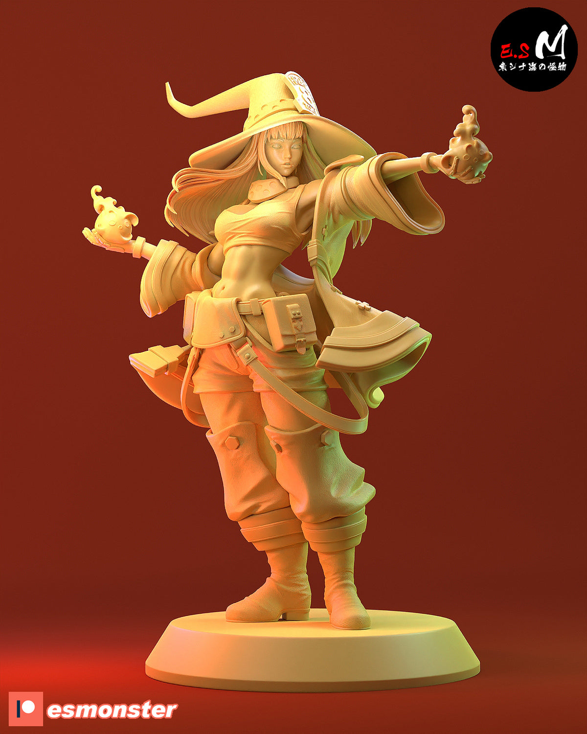 Maki Oze Style Fire Force Anime Unpainted Resin Garage Kit (1/6-1/12)