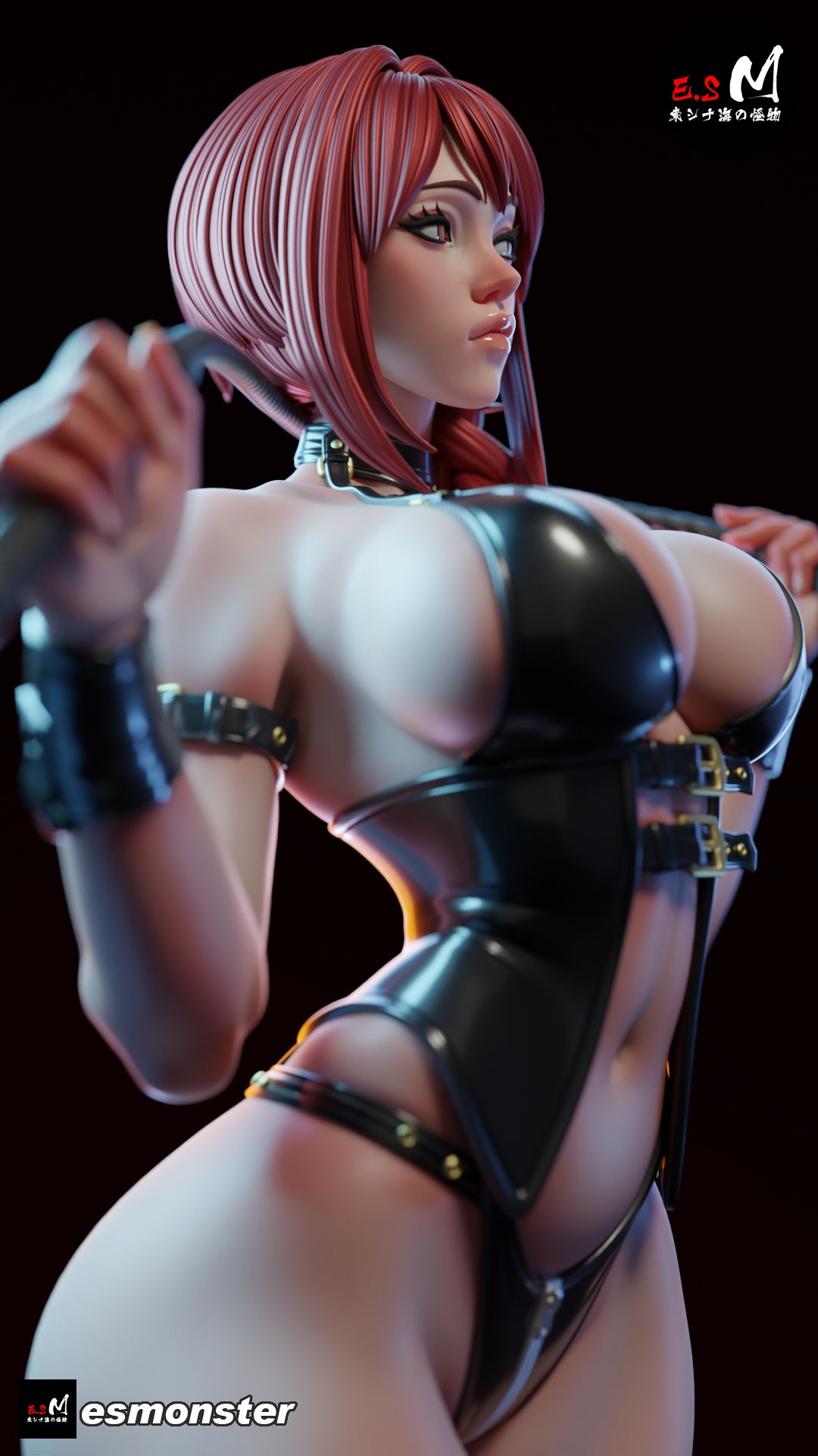 BDSM Makima Style Chainsaw Man Unpainted Resin Garage Kit (1/6-1/12)