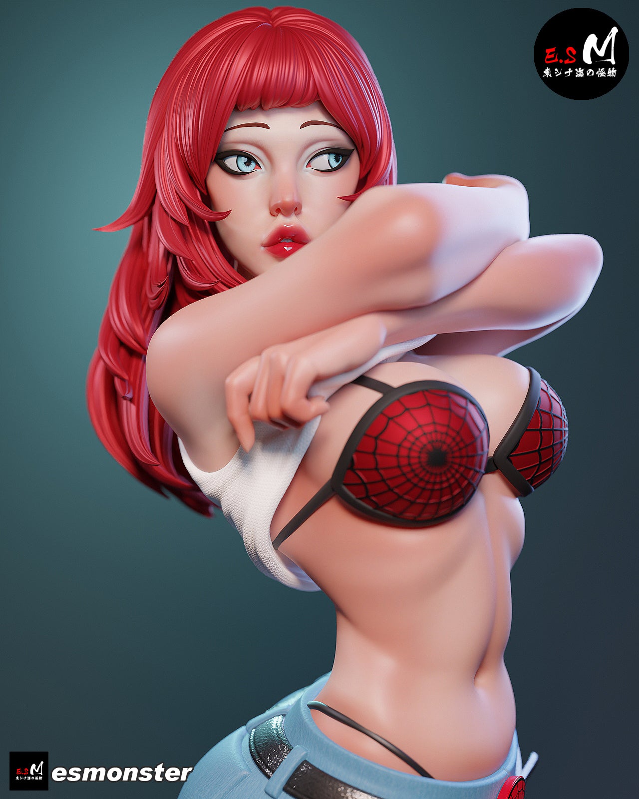 Mary Jane Style Marvel Unpainted Resin Garage Model Kit (1/6-1/12)