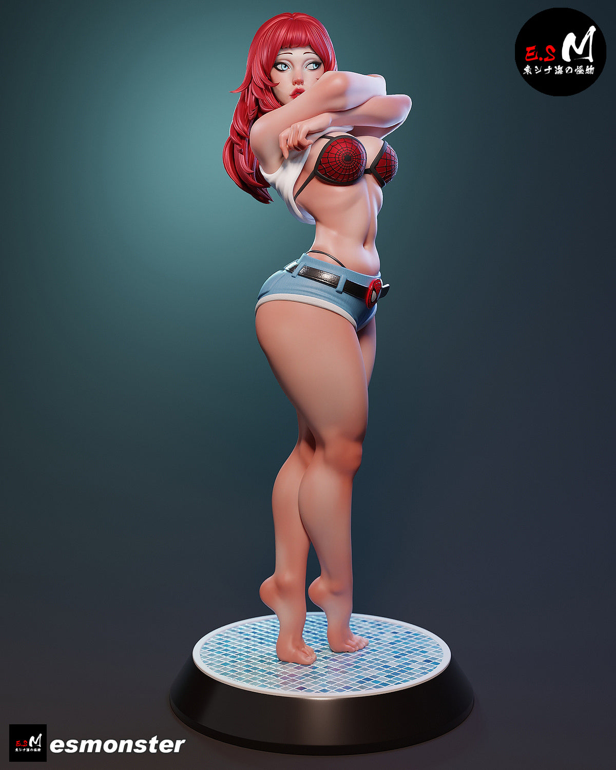 Mary Jane Style Marvel Unpainted Resin Garage Model Kit (1/6-1/12)