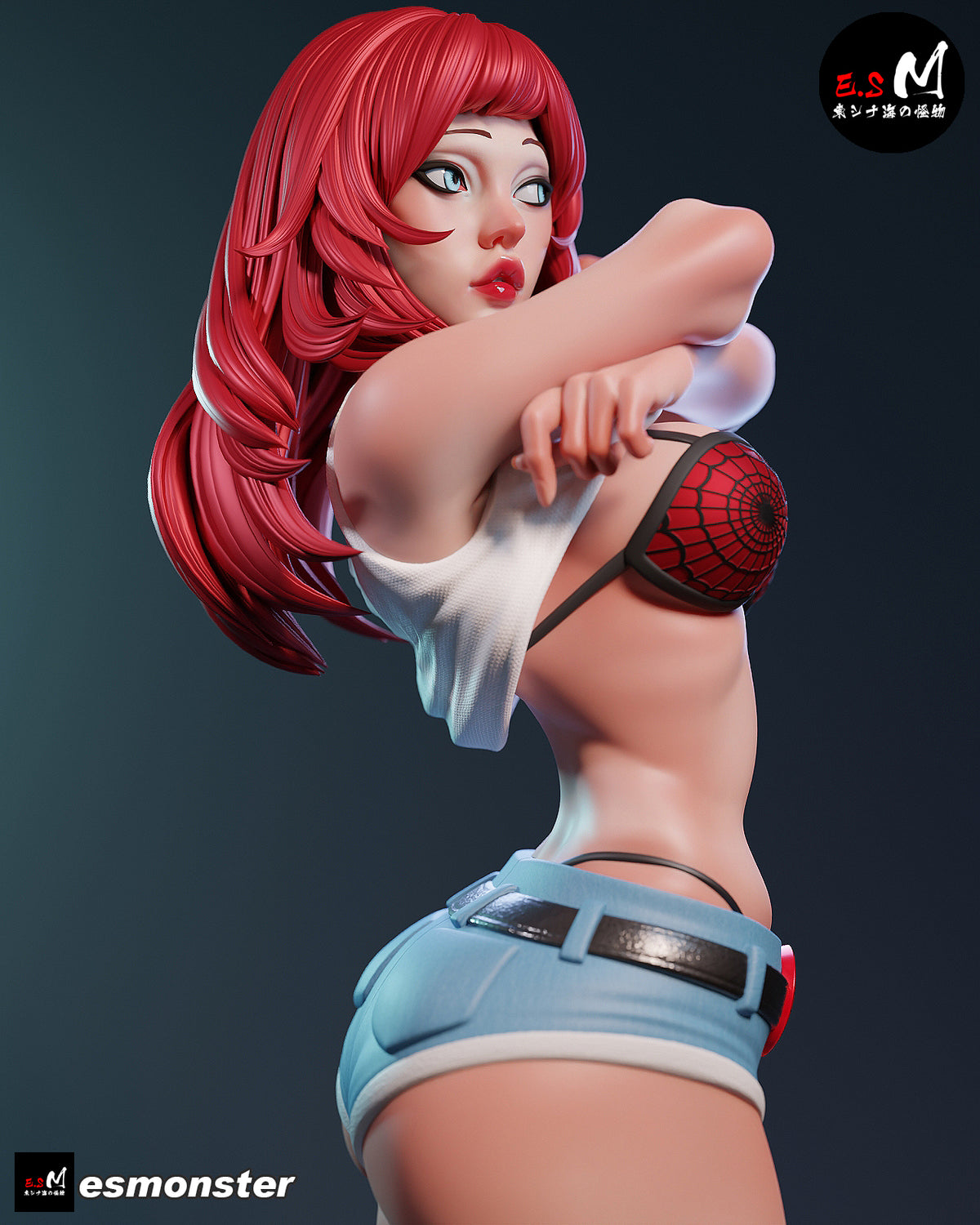 Mary Jane Style Marvel Unpainted Resin Garage Model Kit (1/6-1/12)