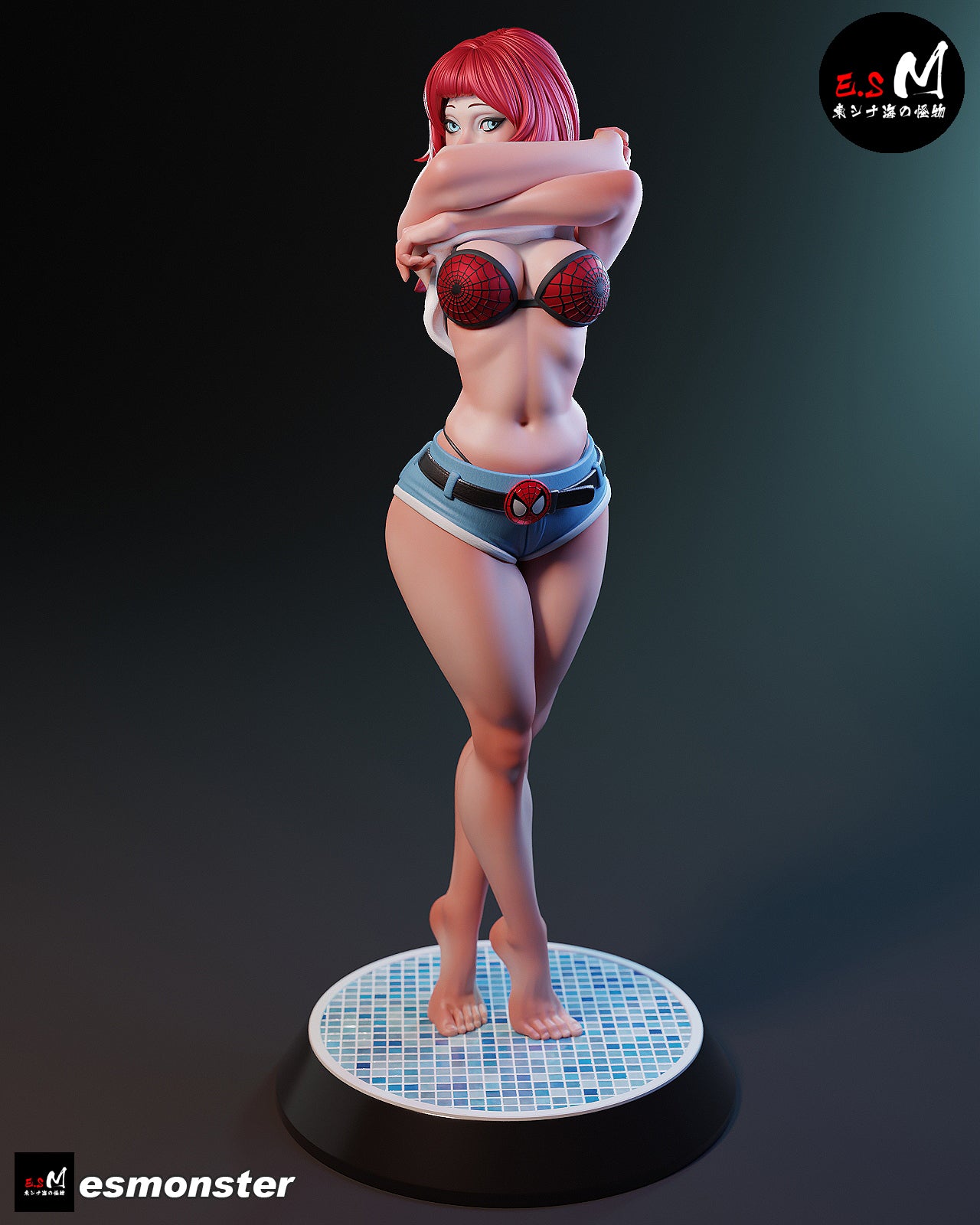 Mary Jane Style Marvel Unpainted Resin Garage Model Kit (1/6-1/12)