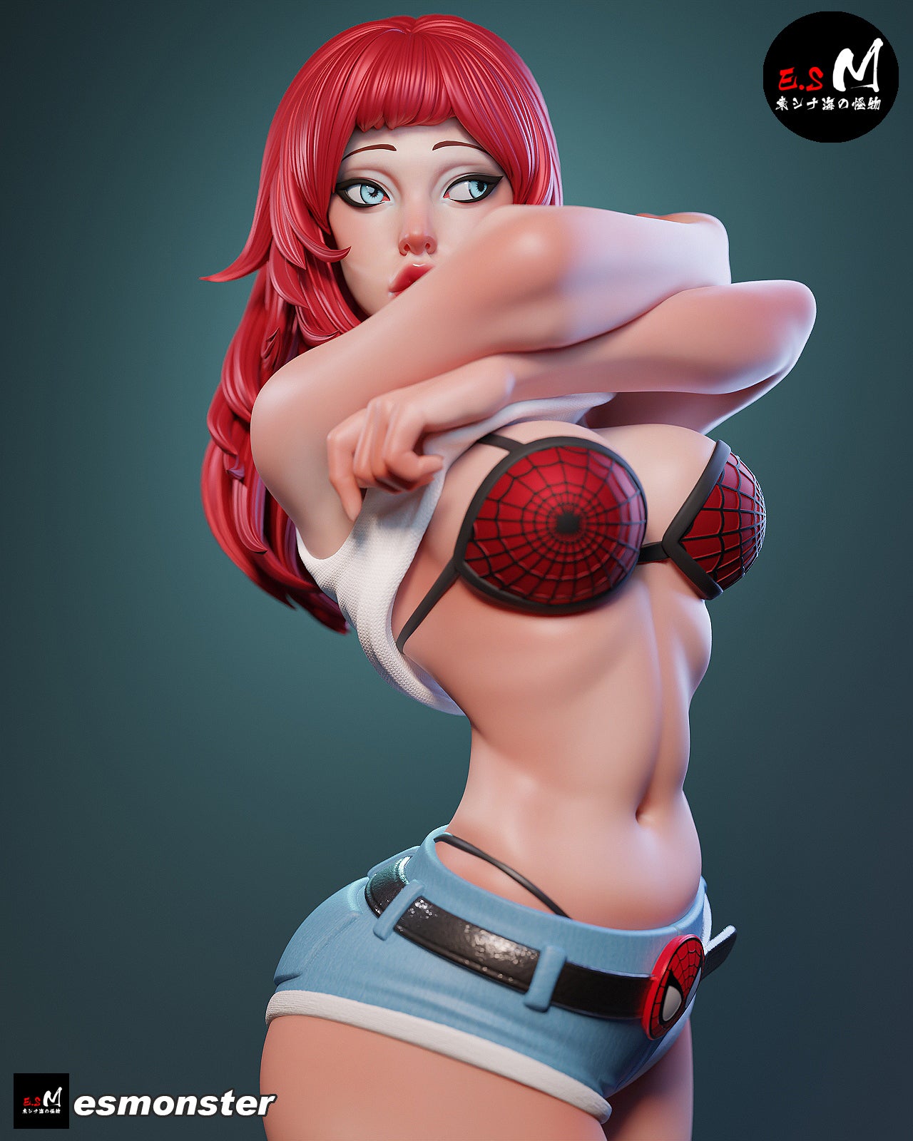 Mary Jane Style Marvel Unpainted Resin Garage Model Kit (1/6-1/12)