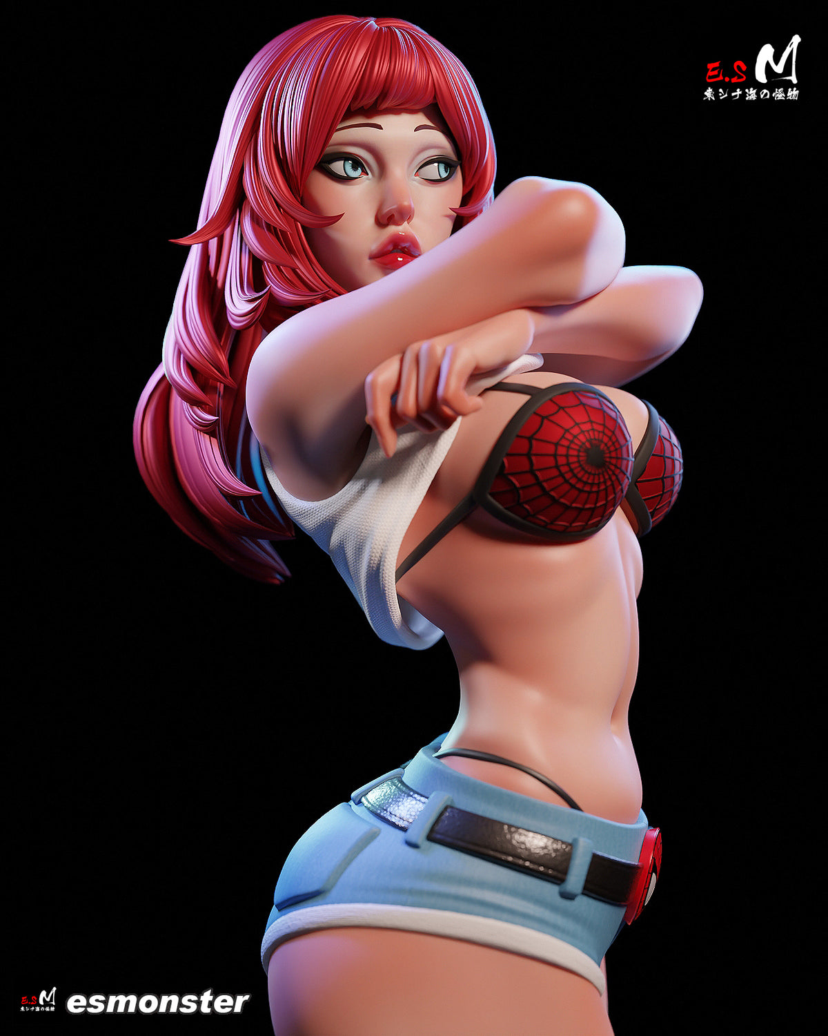 Mary Jane Style Marvel Unpainted Resin Garage Model Kit (1/6-1/12)