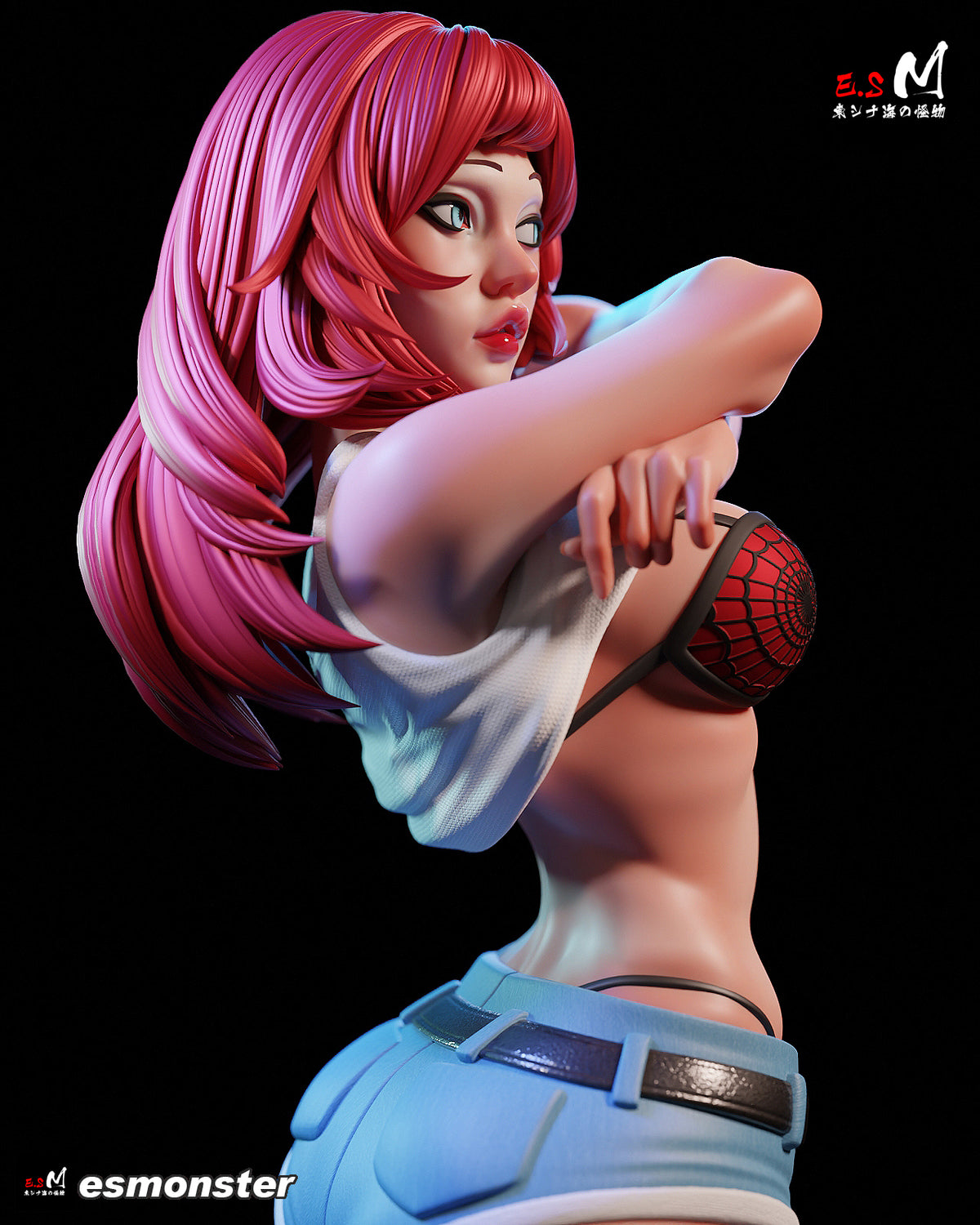 Mary Jane Style Marvel Unpainted Resin Garage Model Kit (1/6-1/12)